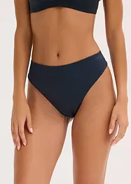 Stringtrosa i ett glansigt material med hög midja (2-pack), bonprix