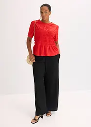 Topp med smock, bonprix