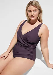 Baddräkt med omlottlook och medelhög formande effekt, bonprix