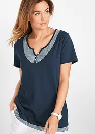 T-shirt med 2-i-1-look, ekologisk bomull, bonprix