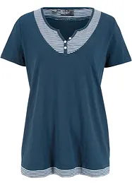T-shirt med 2-i-1-look, ekologisk bomull, bonprix