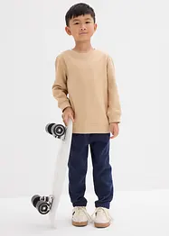 Sweatshirt i mjuk bomullsmix (2-pack), bonprix