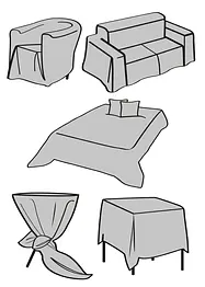 Överkast med lapptäckslook, bonprix