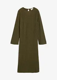 Midiklänning av strukturmaterial, bonprix