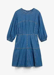 Jeansklänning, ballongärmar, bonprix