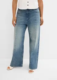 Bekväma, raka jeans med High Waist, Low Stretch, bonprix
