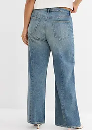 Bekväma, raka jeans med High Waist, Low Stretch, bonprix