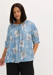 Blus av fintrådig viskosmix, bonprix