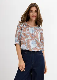 Blus av fintrådig viskosmix, bonprix