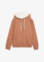 Sweatshirt med luva i ren ekologisk bomull, bonprix