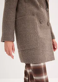 Kort kappa med yllelook, bonprix