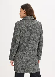 Avslappnad tunn kappa med yllelook, bonprix