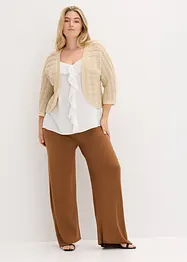 Bolero med virkad look och halvlånga ärmar, bonprix