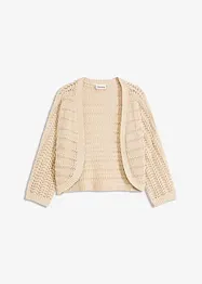 Bolero med virkad look och halvlånga ärmar, bonprix