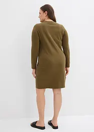 Jerseyklänning av bomull med stretch (2-pack), bonprix