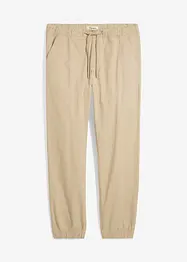 Stretchiga dra på-chinos, avslappnad passform, raka ben, bonprix