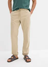Stretchiga dra på-chinos, avslappnad passform, raka ben, bonprix