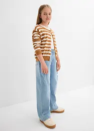 Wide Leg Jeans Mid Waist för barn, bonprix