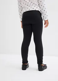Leggings i elastiskt material med ekologisk bomull för barn (2-pack), bonprix