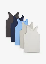 Linne med mjuk bomull (5-pack), bonprix