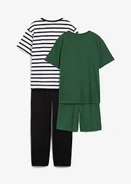 2 pyjamasar lång + kort (set i 4 delar), bonprix