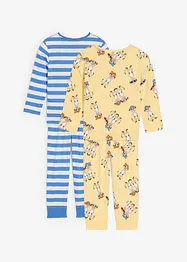Pyjamas i ren ekologisk bomull (4 delar), bonprix