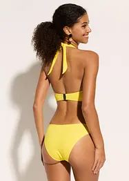 Bikini med halterneck och rynkning (2 delar), bonprix