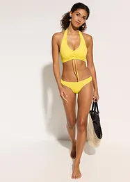 Bikini med halterneck och rynkning (2 delar), bonprix