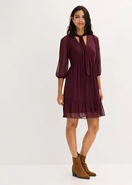Jerseyklänning i mesh, bonprix