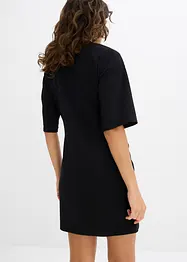 Trikåklänning i vid modell, bonprix