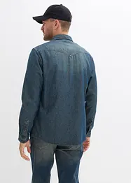 Jeansskjorta i ren bomull, bonprix