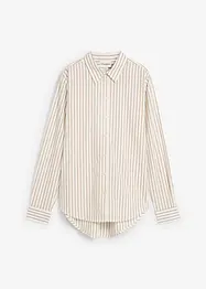 Skjortblus med silke, bonprix