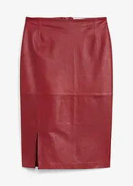 Skinnkjol med slits, bonprix