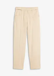 Satinbyxa med Tapered Fit, bonprix