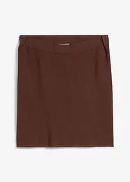 Stickad kjol av viskosmix, bonprix