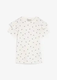 T-shirt av elastisk bomullsmix, bonprix