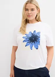 T-shirt med tryck, av ren bomull, bonprix
