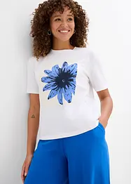 T-shirt med tryck, av ren bomull, bonprix