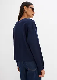 Långärmad topp av ren bomull, bonprix