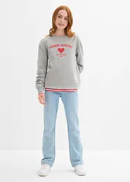 Sweatshirt med mjuk ekologisk bomull, bonprix
