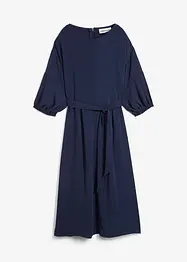 Klänning av krinklat material, bonprix