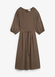Klänning av krinklat material, bonprix