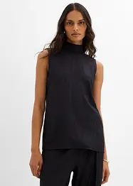 Långt linne av viskosmaterial med struktur, bonprix