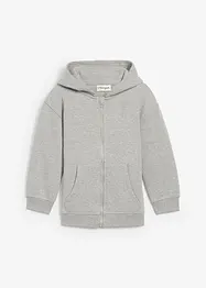 Munkjacka i sweatshirt av mjuk ekologisk bomullsmix, bonprix