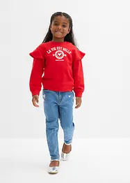 Sweatshirt i mjuk ekologisk bomull (2-pack), bonprix