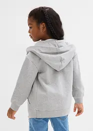 Munkjacka i sweatshirt av mjuk ekologisk bomullsmix, bonprix
