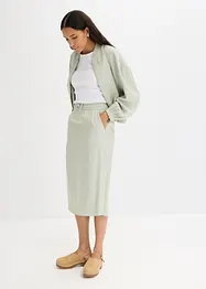 Blusjacka av glansigt material, bonprix