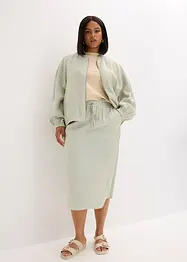 Blusjacka av glansigt material, bonprix