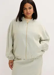 Blusjacka av glansigt material, bonprix
