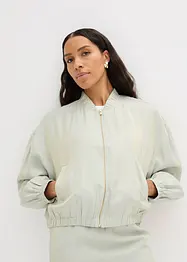 Blusjacka av glansigt material, bonprix